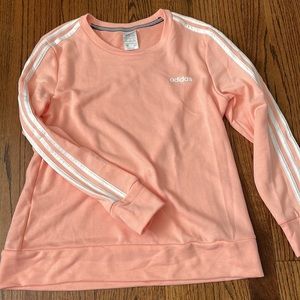 Adidas climalite crewneck long sleeve sweatshirt coral melon color size medium